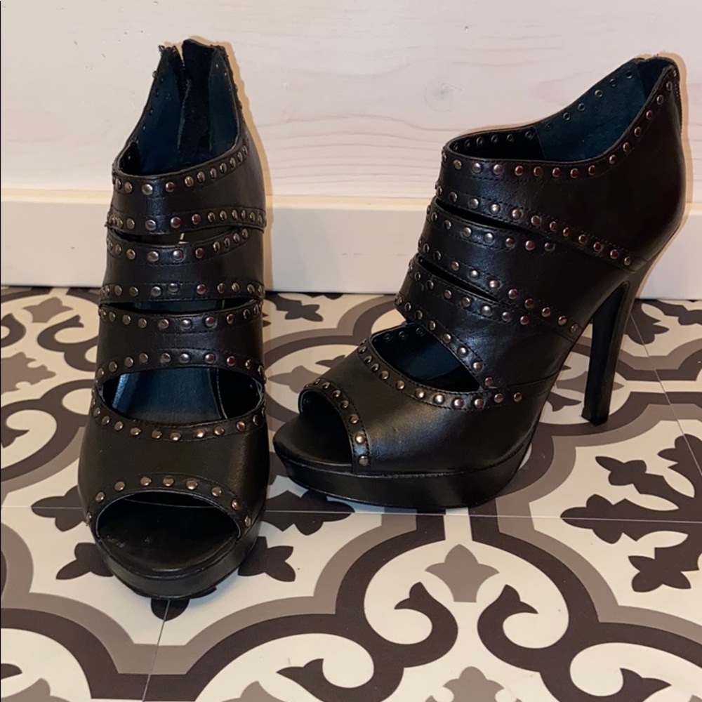 Aldo studded black high heel sz5